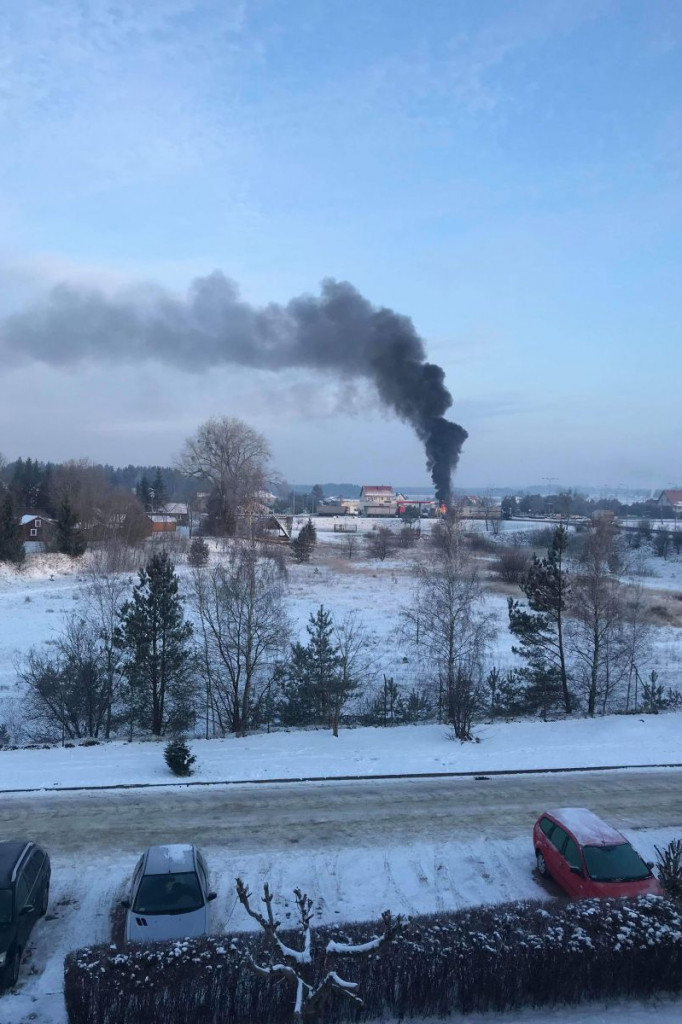 Pożar na stacji Orlen w Białym Borze