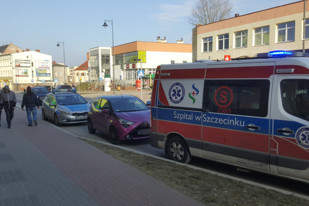 Potrącenie na psach, Szczecinek, ul. Wyszyńskiego