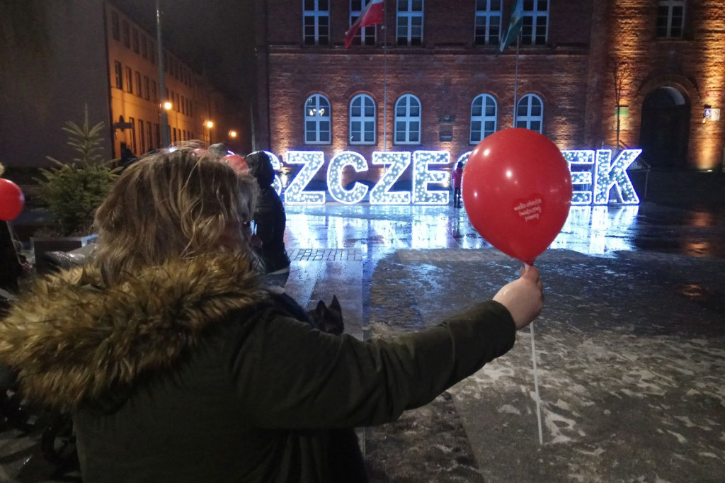 Szczecinek Murem za Owsiakiem