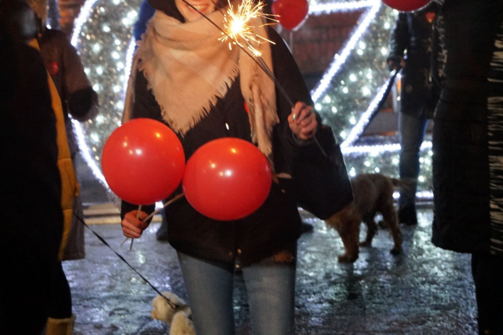 Szczecinek Murem za Owsiakiem