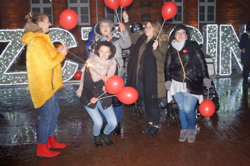 Szczecinek Murem za Owsiakiem