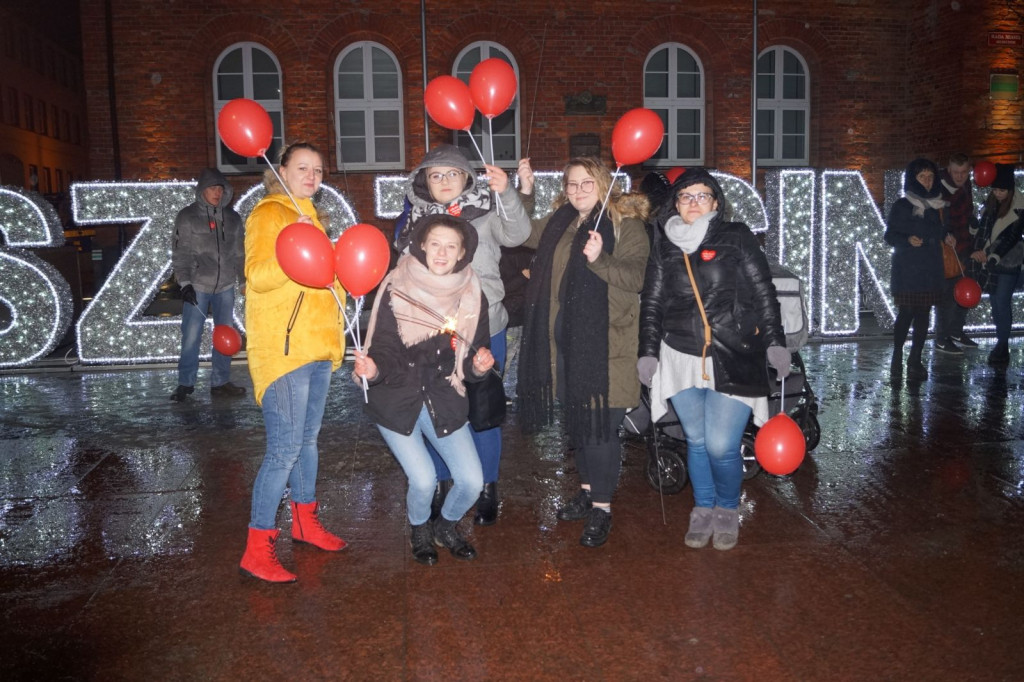 Szczecinek Murem za Owsiakiem