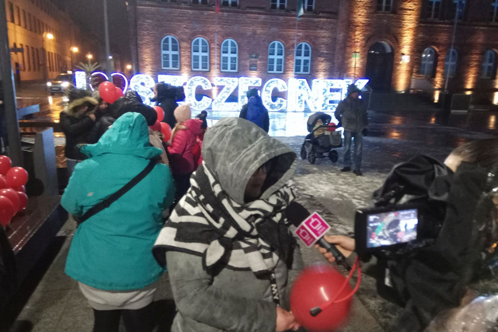 Szczecinek Murem za Owsiakiem