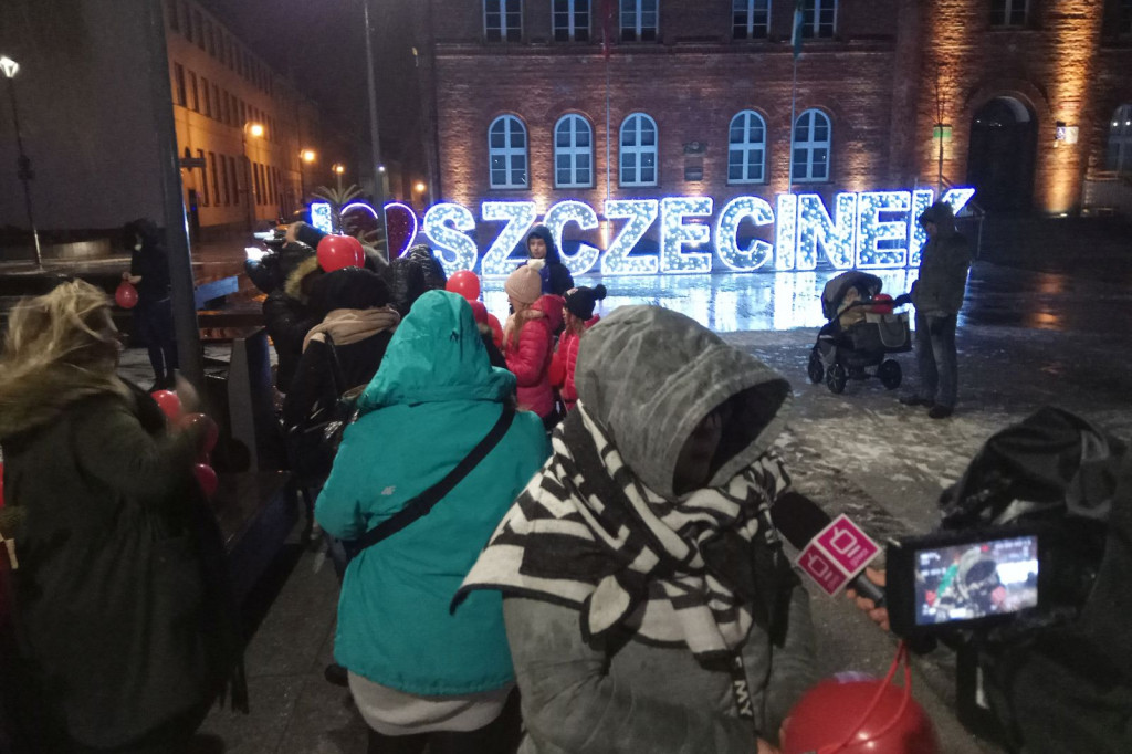 Szczecinek Murem za Owsiakiem