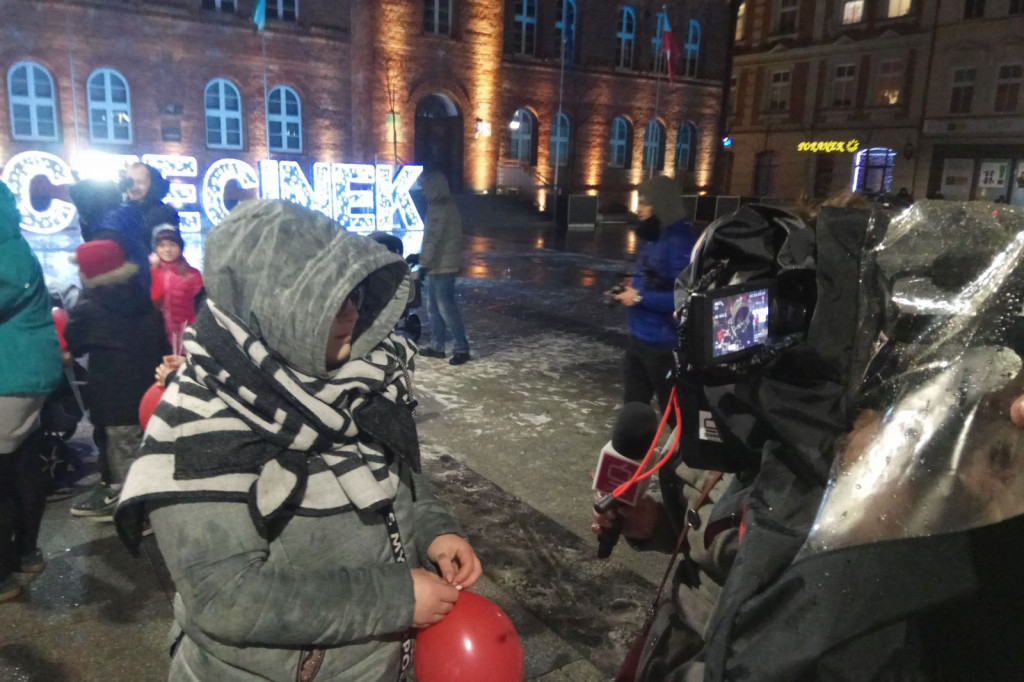 Szczecinek Murem za Owsiakiem