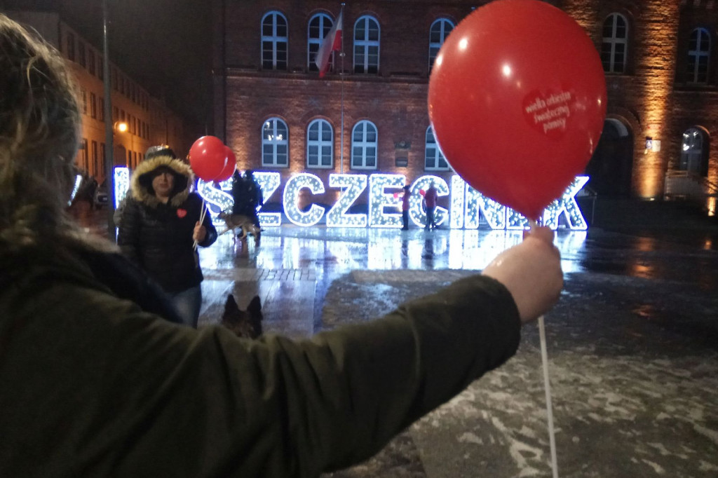 Szczecinek Murem za Owsiakiem