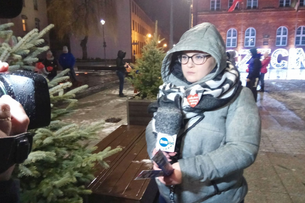 Szczecinek Murem za Owsiakiem