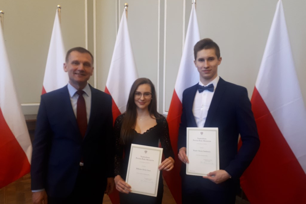 Stypendyści Prezesa Rady Ministrów z ZS nr 6 im. St. Staszica w Szczecinku
