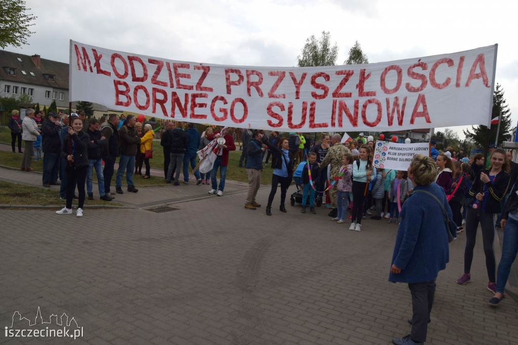 Pochód pierwszomajowy przeszedł ulicami Bornego Sulinowa