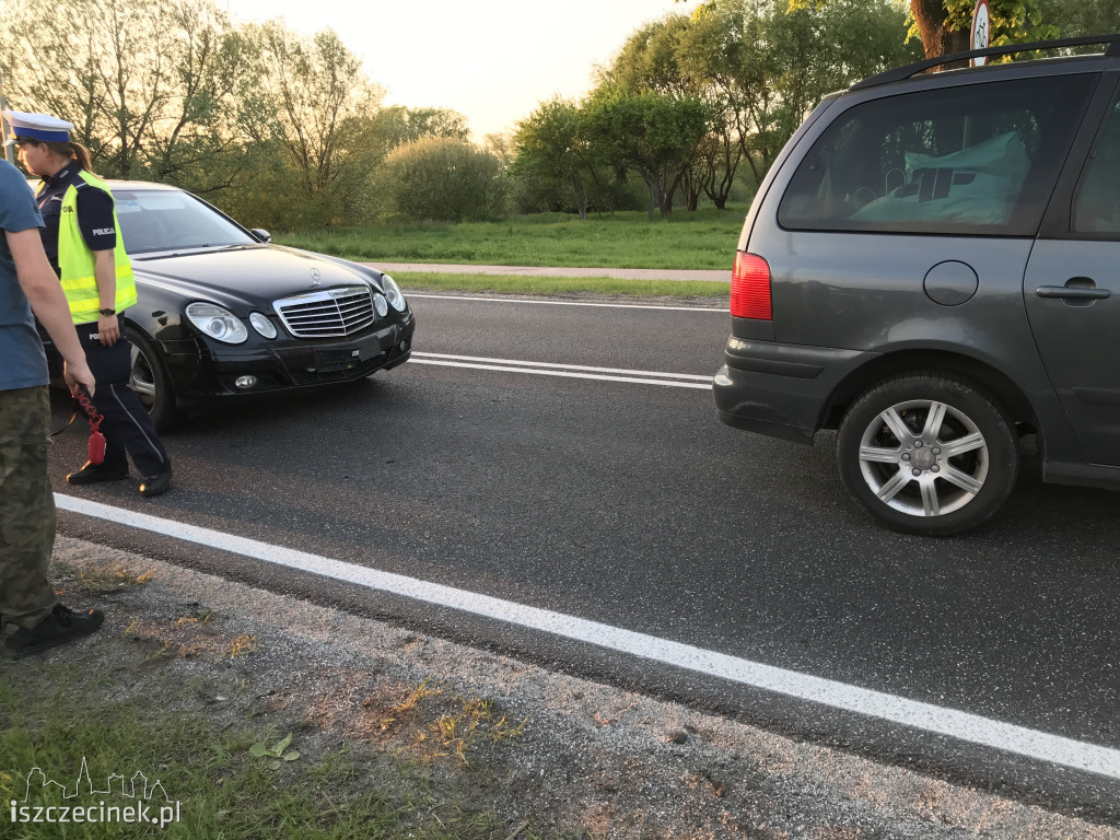 Zderzenie forda, mercedesa i seata na Narutowicza