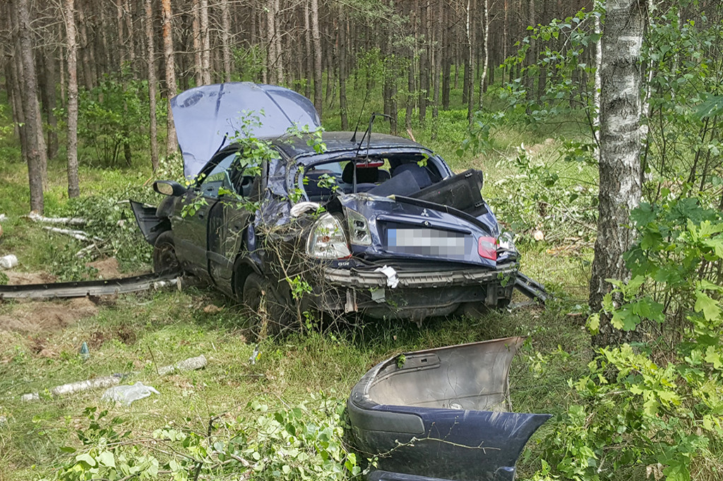 Nie dał się wyprzedzić. Doszło do wypadku