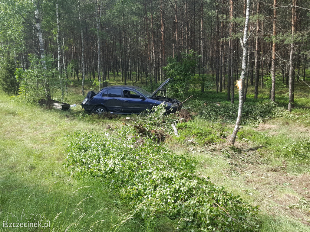 Nie dał się wyprzedzić. Doszło do wypadku
