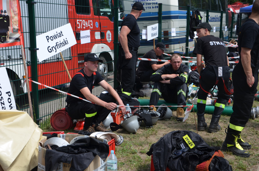 Zmagania strażaków ochotników. Wojewódzkie Zawody Sportowo-Pożarnicze