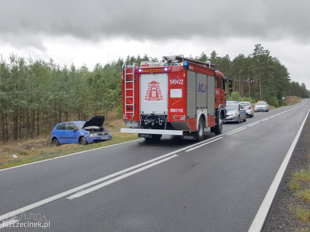 Dachowanie vw polo. W środku były dwie kobiety