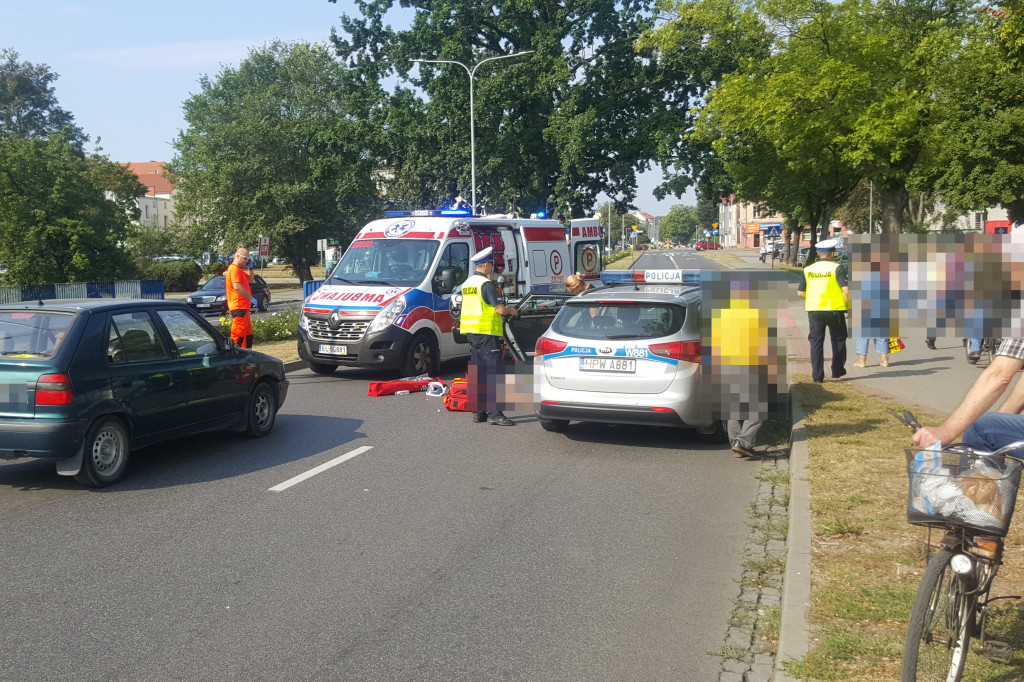 Potrącenie mężczyzny na ul. Jana Pawła II