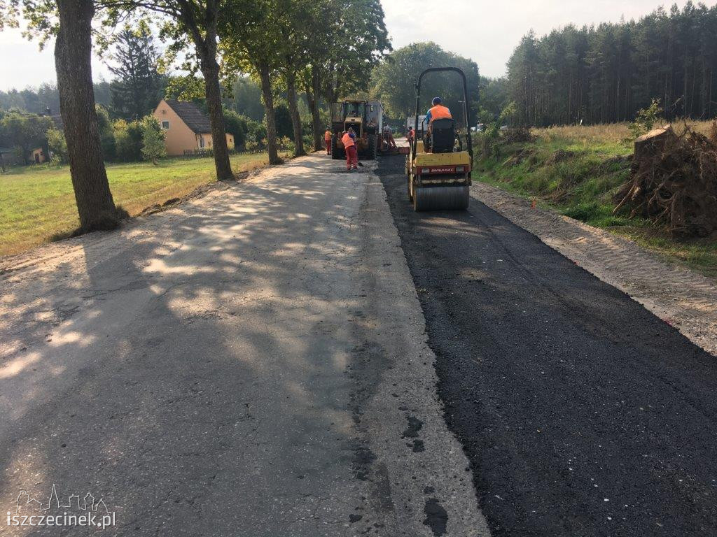 Trwają prace drogowe w Sępolnie Wielkim