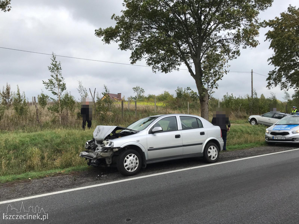 Zagapił się i uderzył w tył. Niebezpiecznie na DK-11