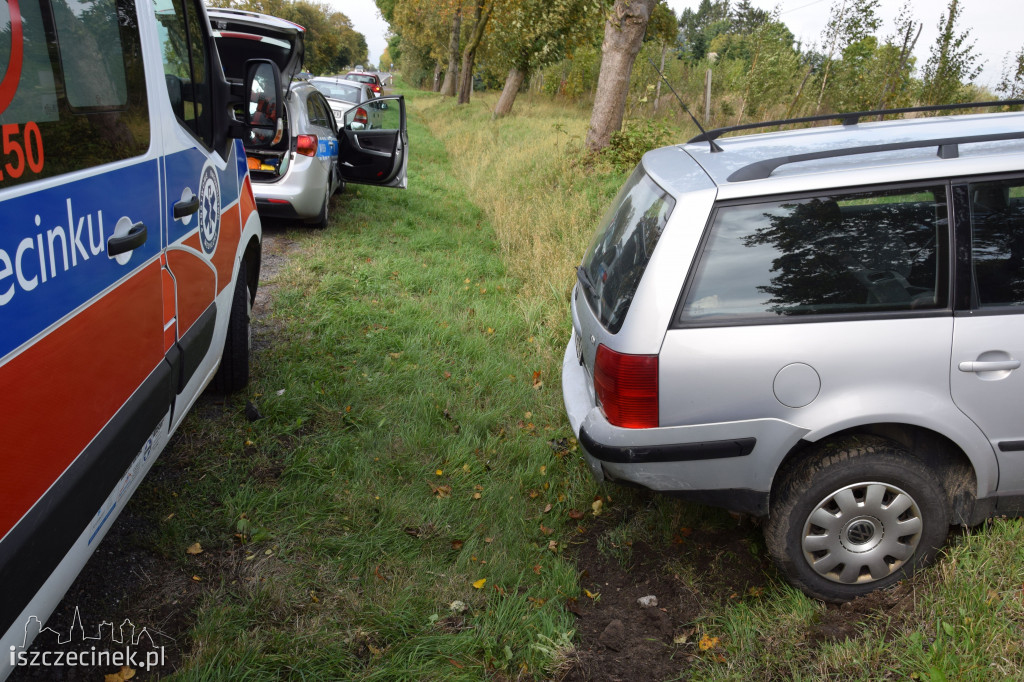 Zagapił się i uderzył w tył. Niebezpiecznie na DK-11