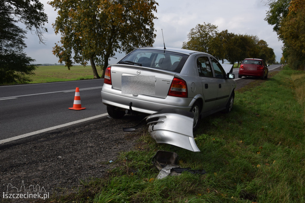Zagapił się i uderzył w tył. Niebezpiecznie na DK-11