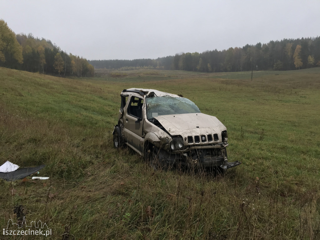Wypadek na DK-20. Jedna osoba poważnie ranna