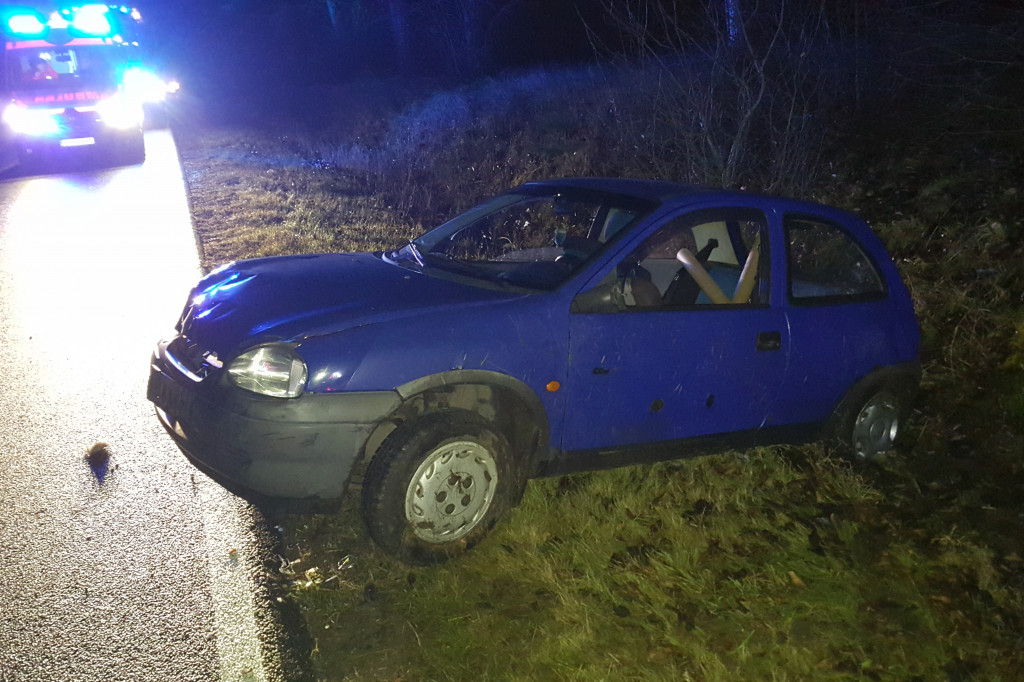 Opel zderzył się z sarną pod Szczecinkiem