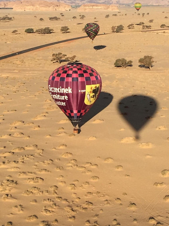 Balon z herbem Szczecinka w Arabii Saudyjskiej. Pobili rekord Guinnessa!