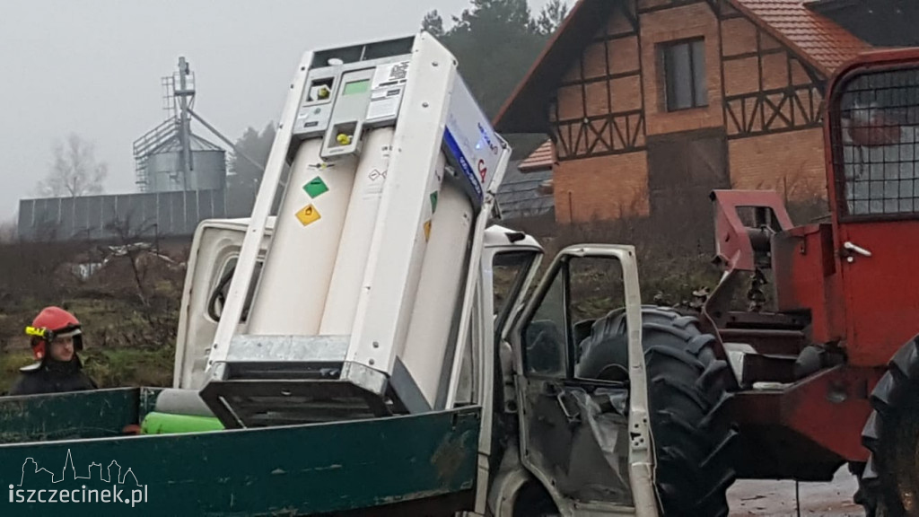 Zderzenie busa z LKT