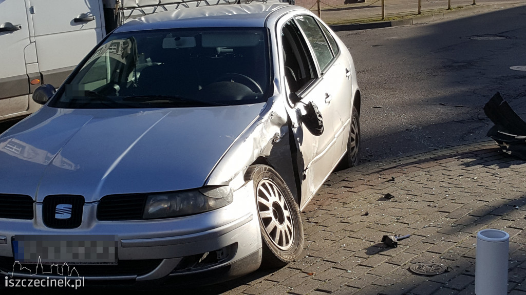 Wypadek w centrum miasta. Jedna osoba trafiła do szpitala