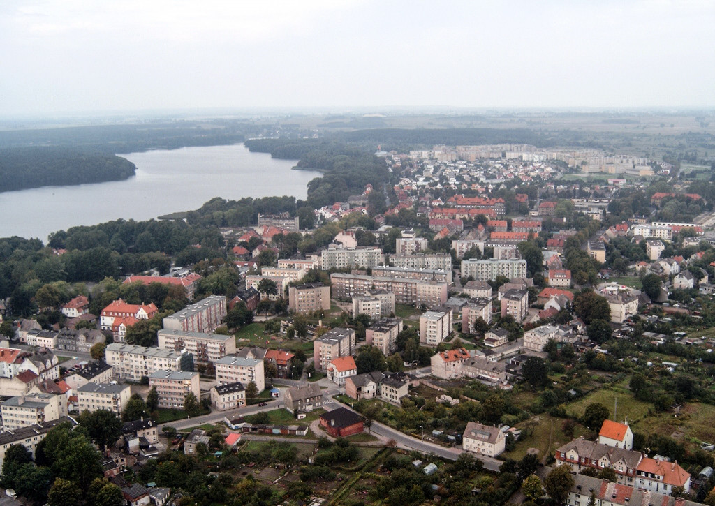 Szczecinek na starych zdjęciach lotniczych. Poznajecie te miejsca?