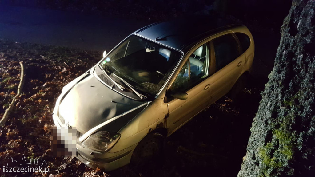  Wypadek pod Szczecinkiem. Samochód uderzył w drzewo. Policja ustala okoliczności wypadku