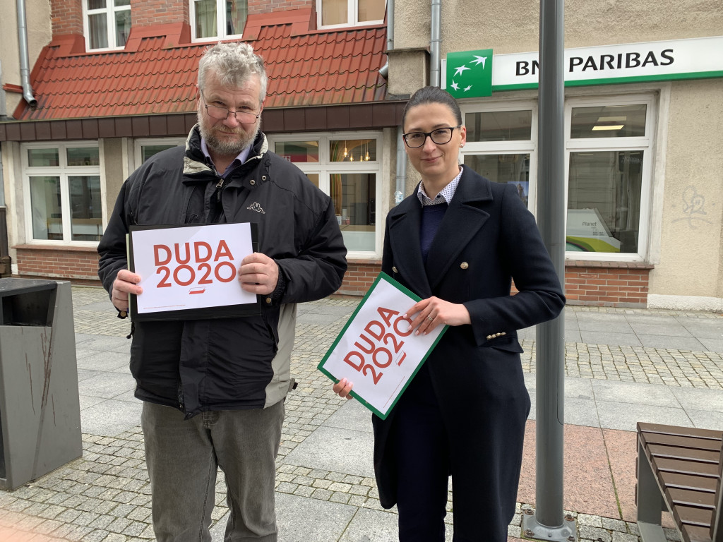 Zbierali podpisy poparcia dla Andrzeja Dudy