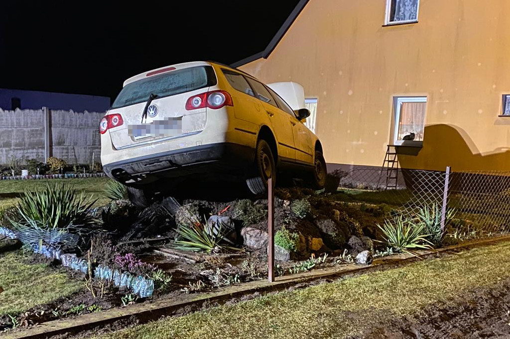 Passat wpadł do ogródka.