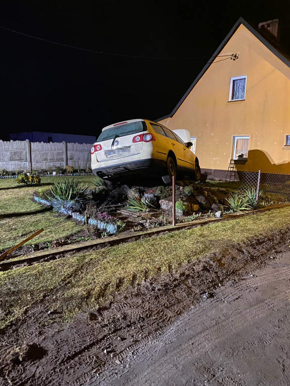 Passat wpadł do ogródka.