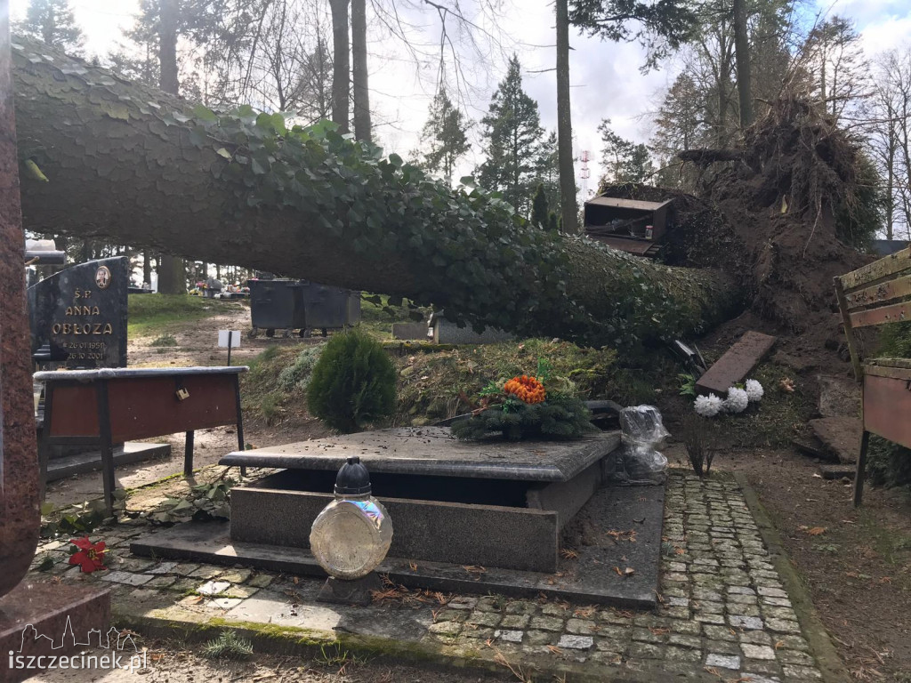 Skutki wichury nad Szczecinkiem i regionem [ZDJĘCIA]