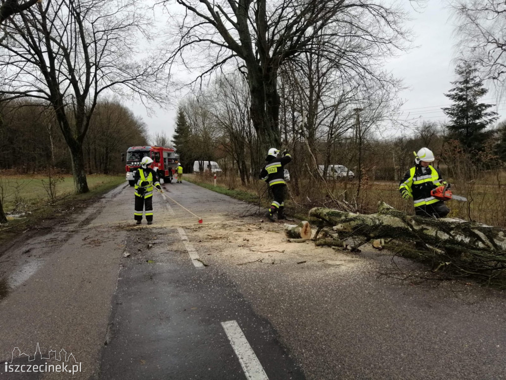 Skutki wichury nad Szczecinkiem i regionem [ZDJĘCIA]