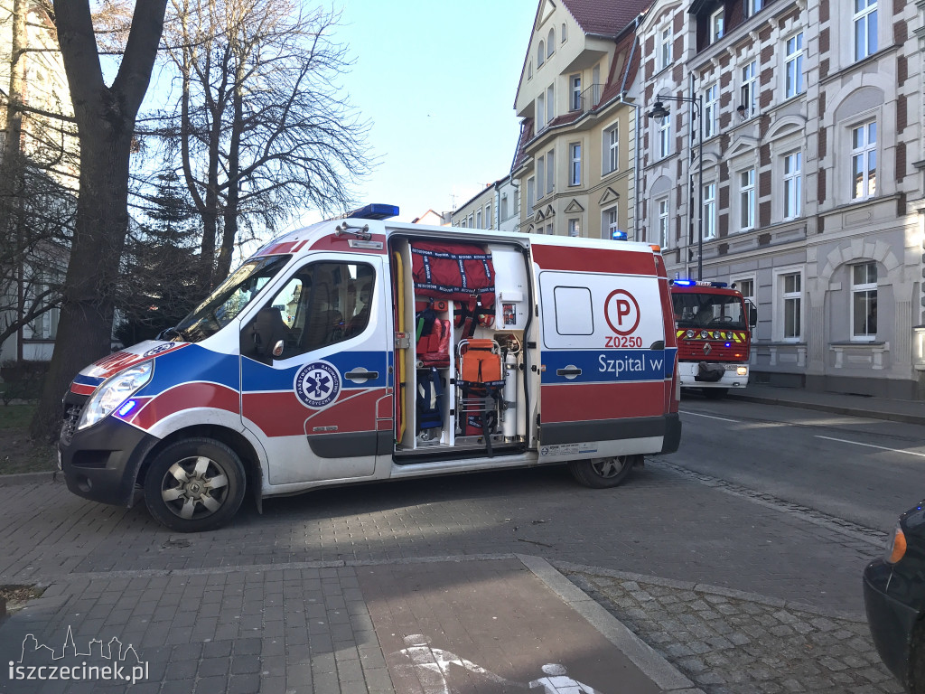 Pożar budynku przy ulicy Wyszyńskiego