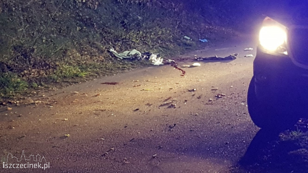 Jechali skuterem i uderzyli w skarpę. Byli pijani