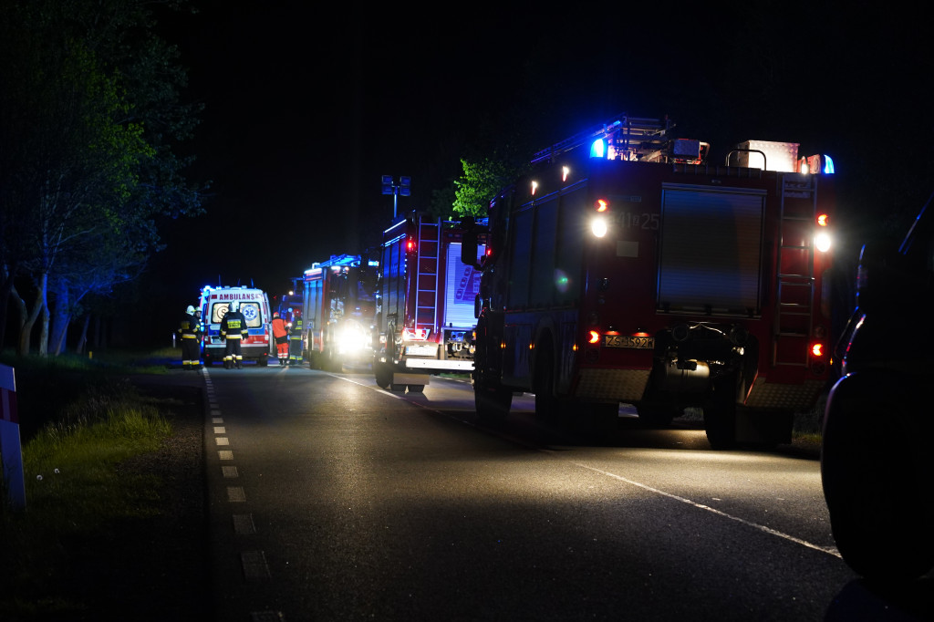 Zderzenie ze zwierzyną leśną. 4 osoby w szpitalu na obserwacji