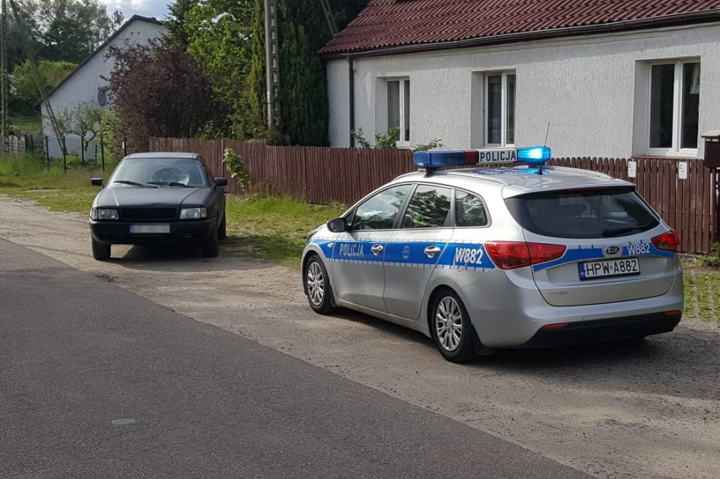 Gwda Wielka. Brawurowa jazda zakończona wypadkiem