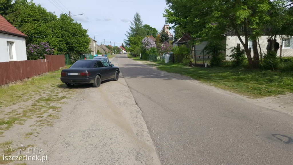 Gwda Wielka. Brawurowa jazda zakończona wypadkiem