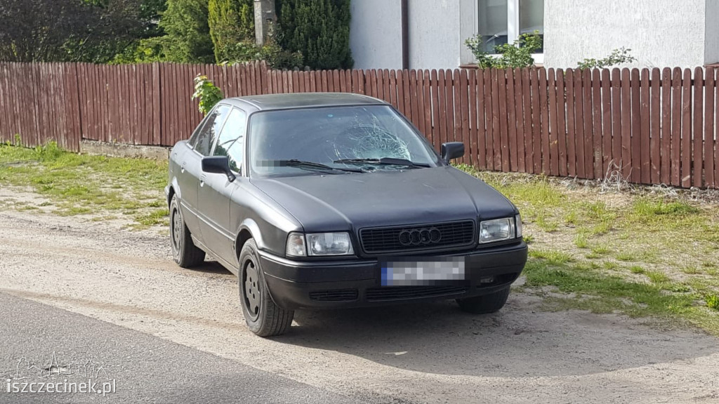 Gwda Wielka. Brawurowa jazda zakończona wypadkiem