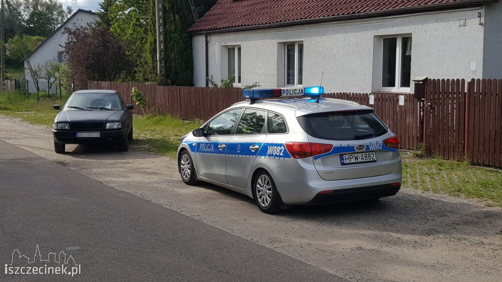 Gwda Wielka. Brawurowa jazda zakończona wypadkiem