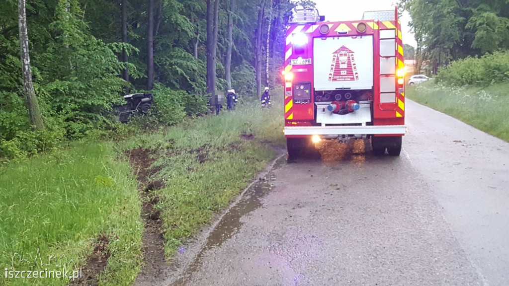 Wypadek busa na ul. Leśnej