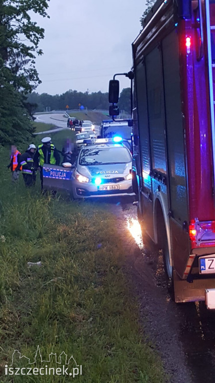 Wypadek busa na ul. Leśnej