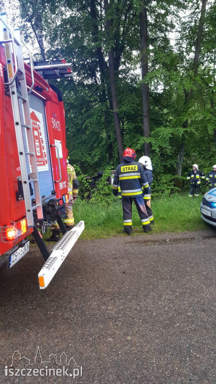 Wypadek busa na ul. Leśnej