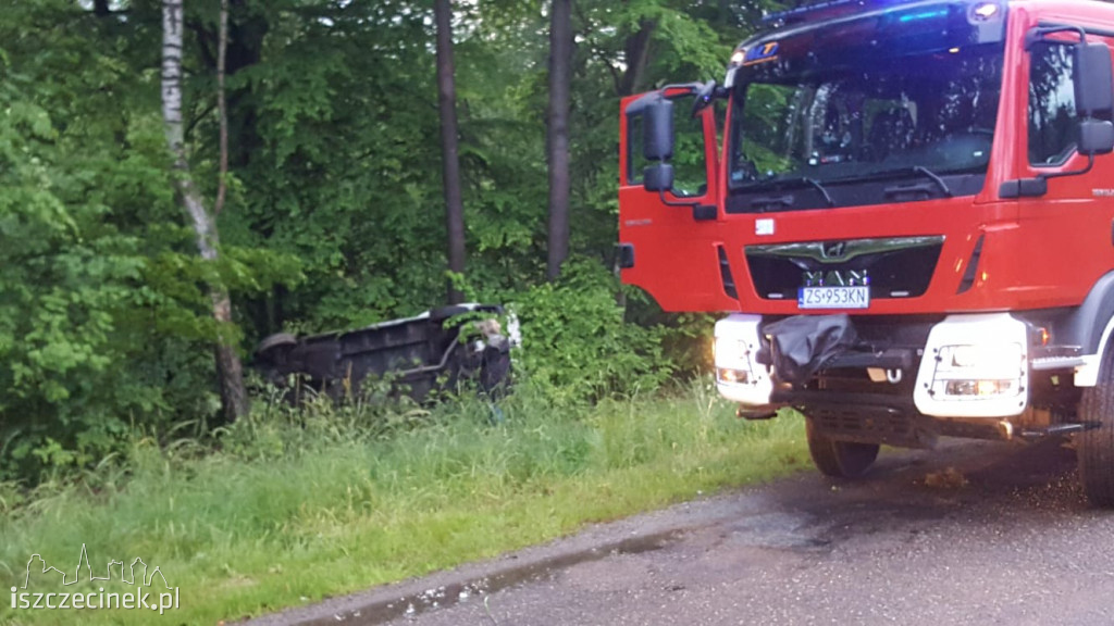 Wypadek busa na ul. Leśnej