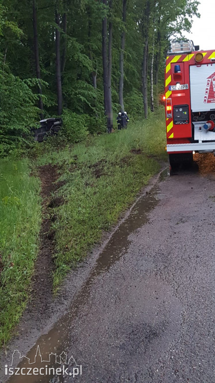 Wypadek busa na ul. Leśnej