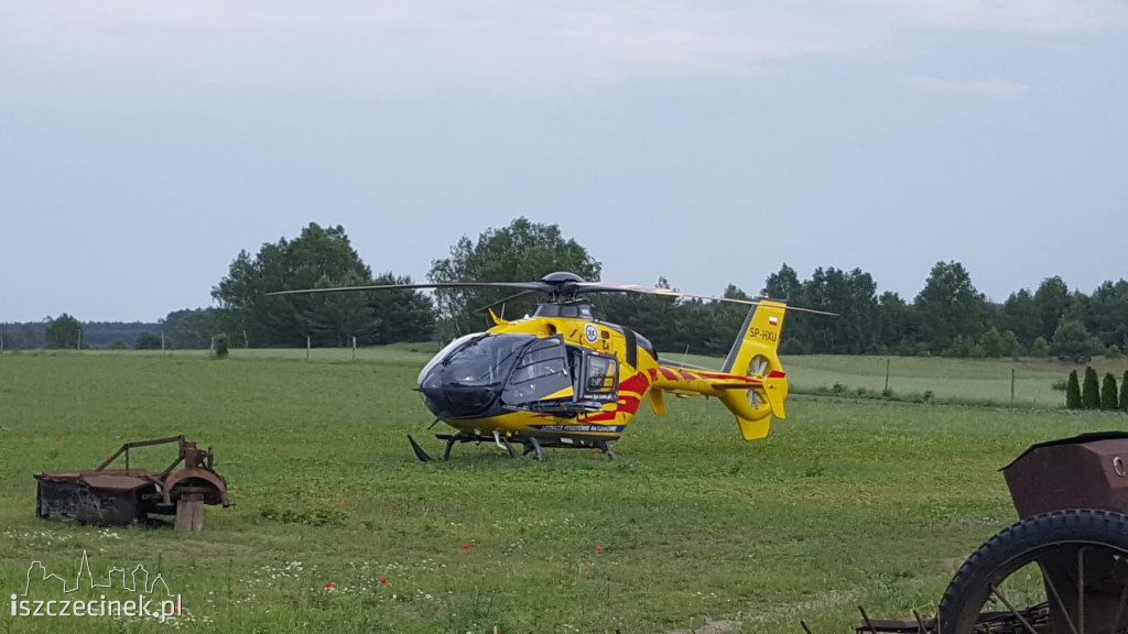 Wypadek w Sporem. Mężczyzna spadł z wysokości