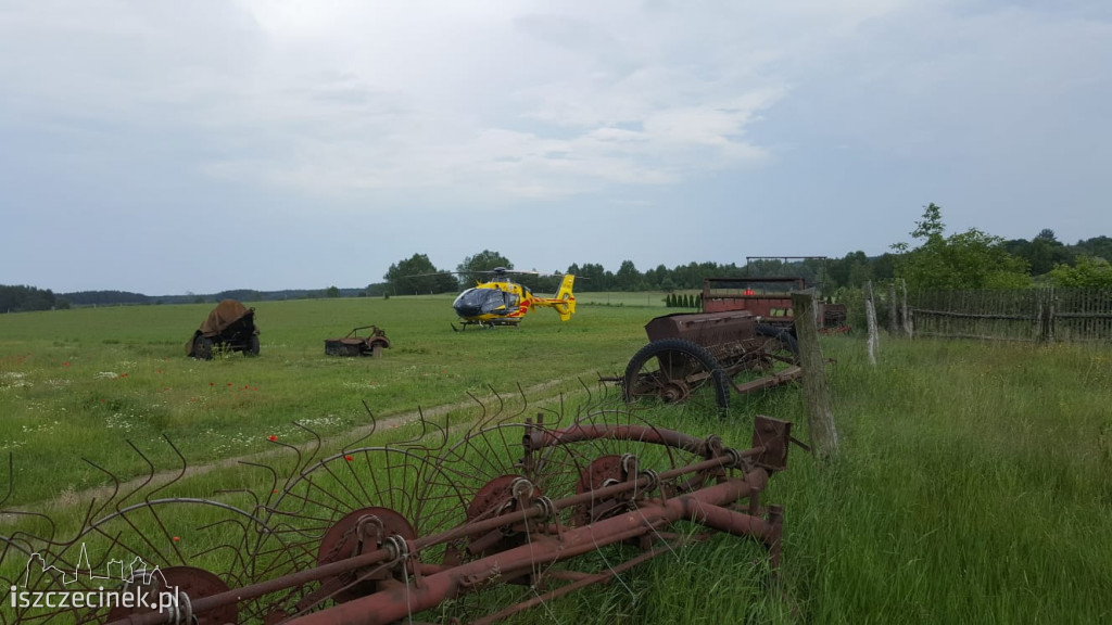 Wypadek w Sporem. Mężczyzna spadł z wysokości