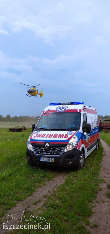 Wypadek w Sporem. Mężczyzna spadł z wysokości